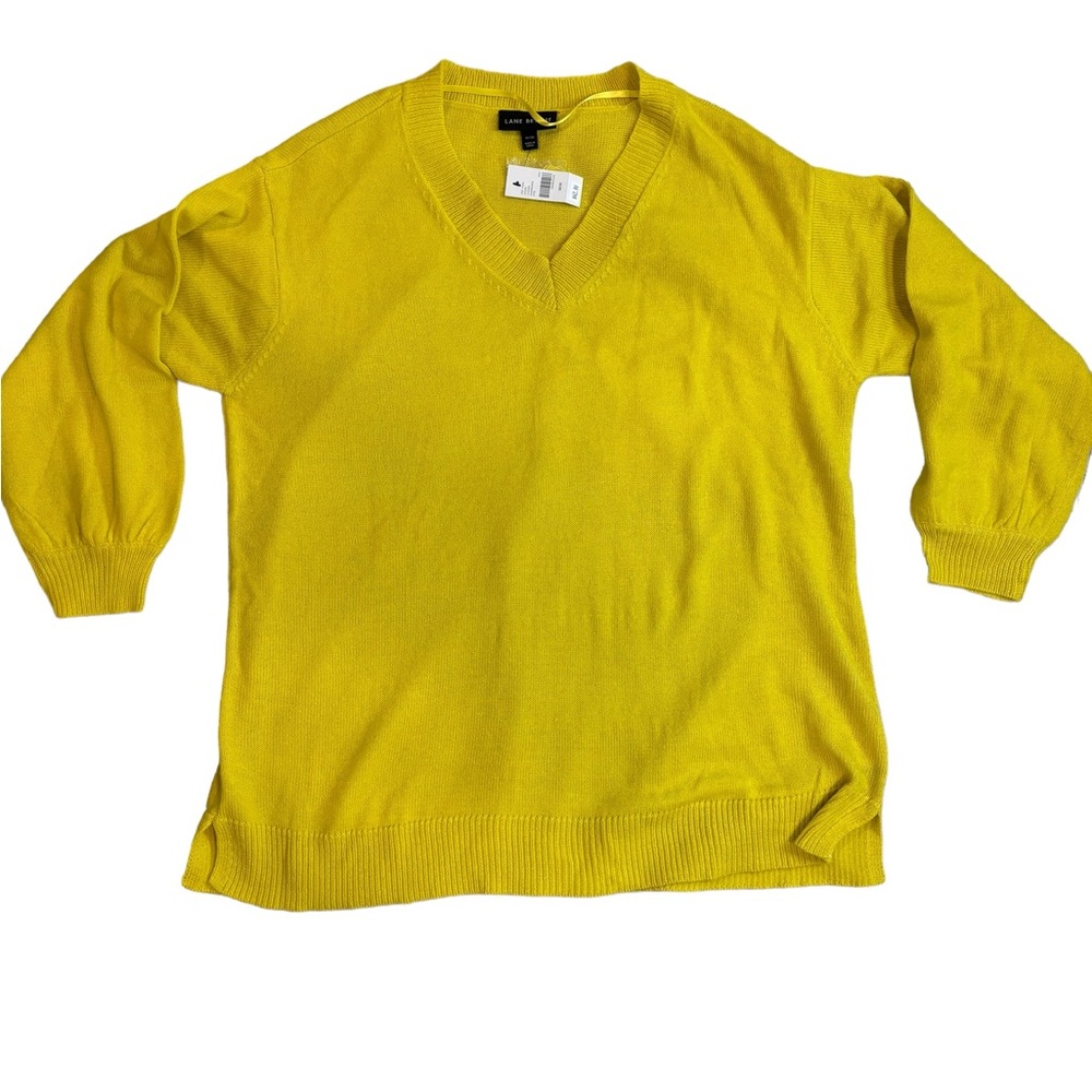 Lane Bryant Women’s Yellow V-Neck Sweater Size 18/20 (NWT)‎